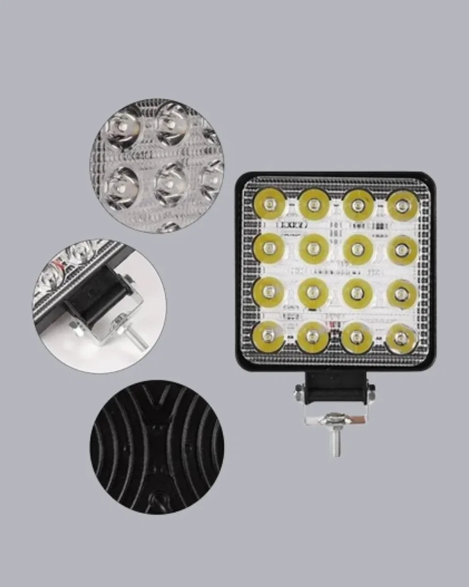 Araç Tipi LED Çalışma Lambası – IP65 Koruma, Alüminyum Kasa, Geniş Görüş Açılı görsel 2