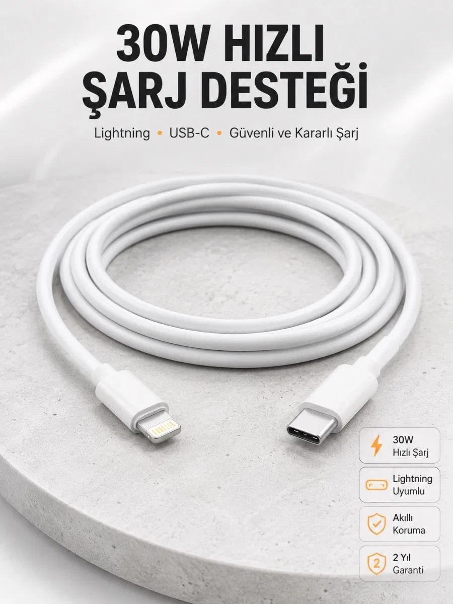 Ios Tüm Serilerle Uyumlu 30w Hızlı Şarj Aleti 11 12 13 14/pro Max Mini Plus