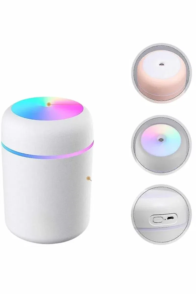 Humidifier LED Işıklı Mini Ortam Oda Kokusu Aromaterapi Buhardanlık görsel 5