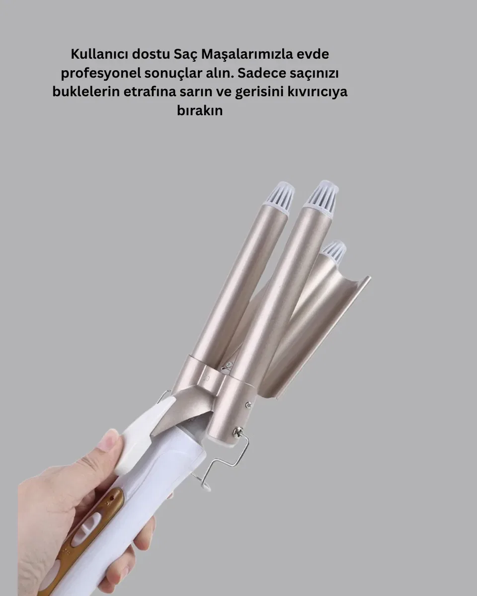 Profesyonel Kullanıma Uygun Bukle Maşası Yeni Nesil görsel 2