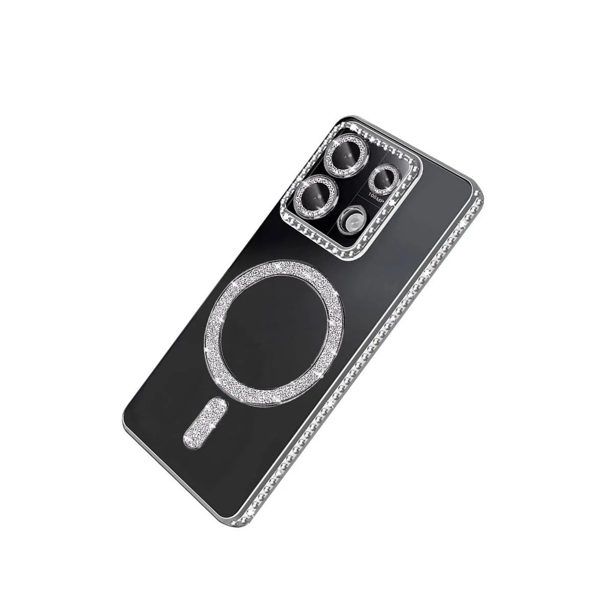 Xiaomi Redmi Note 13 Pro 4g Joke Simli Magneticsafe Kılıf - Gümüş görsel 4