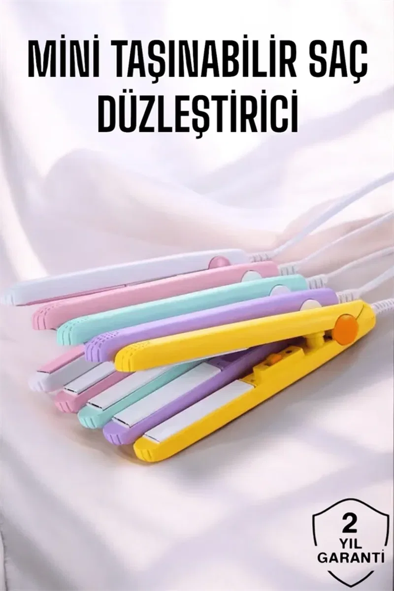 180°C Isı ve Uzun Süre Kalıcı Düzlük Sağlayan Mini Saç Düzleştirici görsel 2