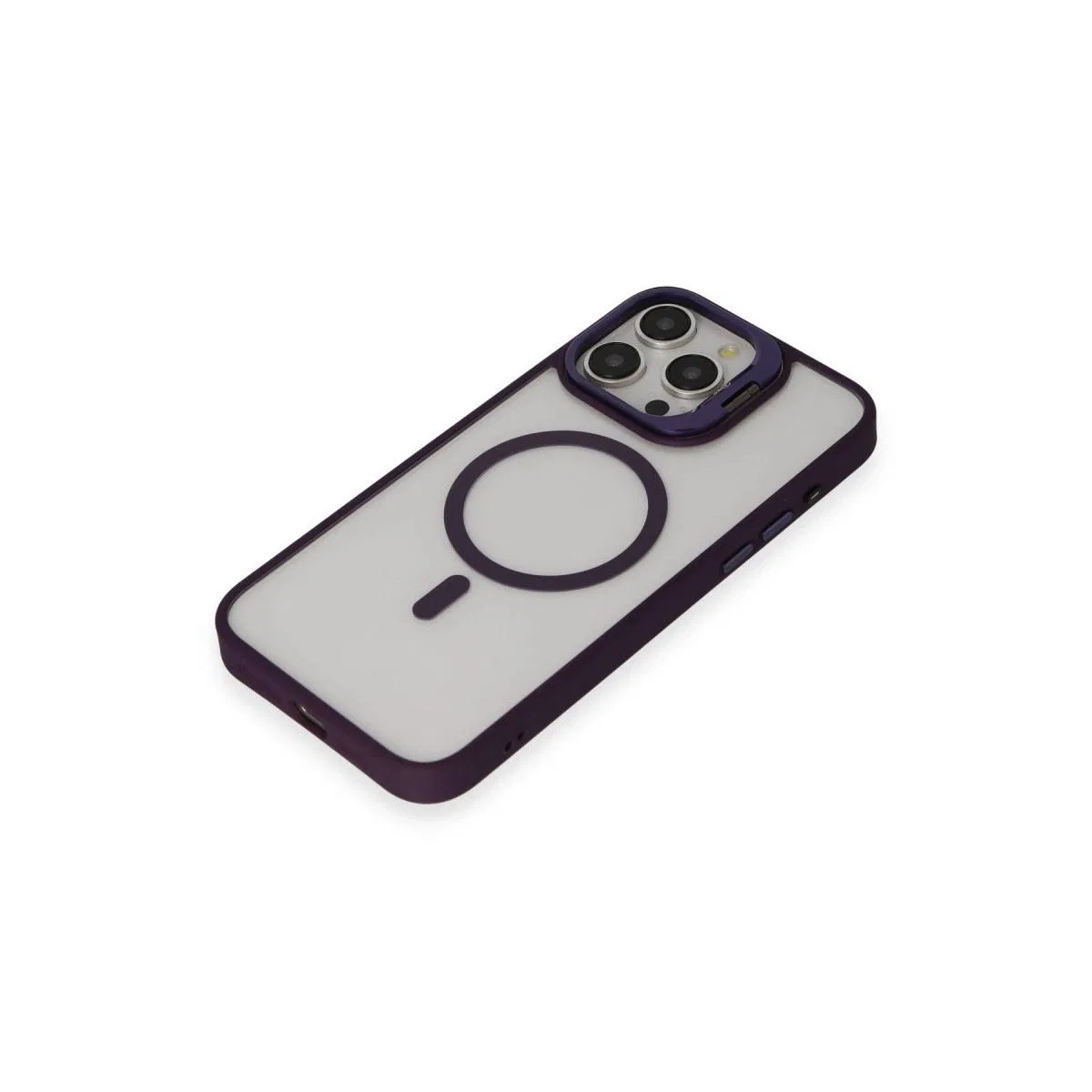 Joko Apple İphone 14 Pro Kılıf Roblox Lens Magsafe Standlı Kapak - Derin Mor görsel 4
