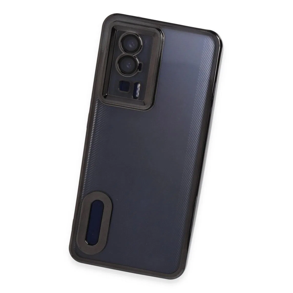 Xiaomi Poco F5 Pro Kılıf Slot Silikon - Siyah görsel 3