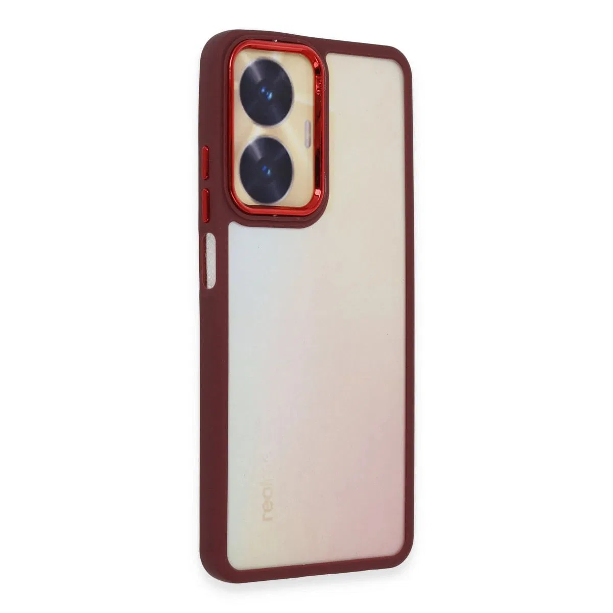 Realme C55 Kılıf Dora Kapak - Kırmızı görsel 2