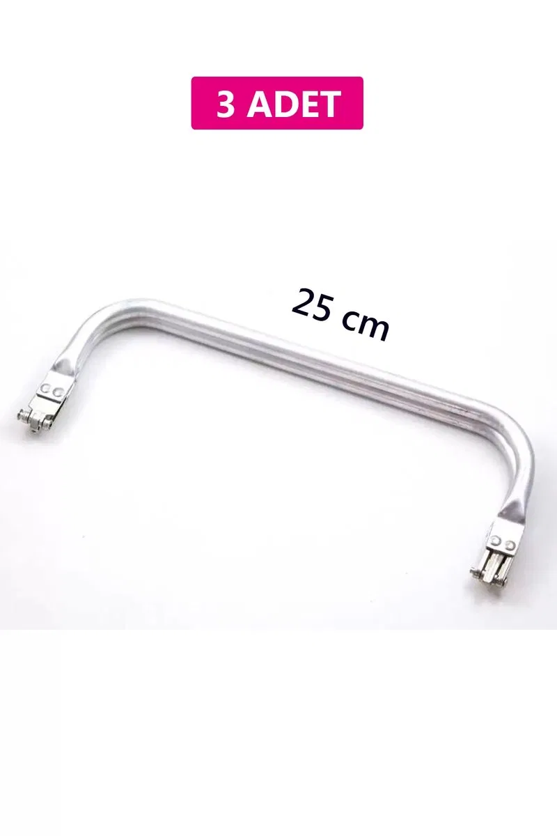 Gizli Metal Çanta Bursu – 3 Adet - 25 cm - Metal Çanta Aparatı Çanta Aksesuarı