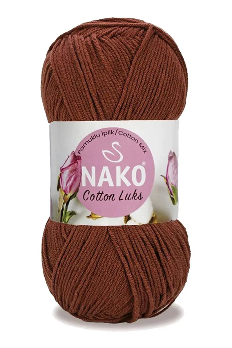 5 Adet Cotton Lüks Yelek Tunik Kazak Bluz Hırka İpi Yünü Kızıl Kahve 97556 görsel 2