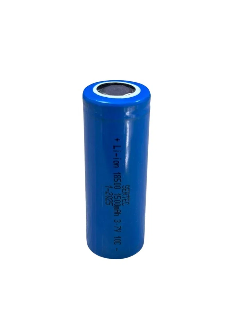 Sertec 3. 7v Li-ion 18500 1500 Mah 10c Şarjlı Pil
