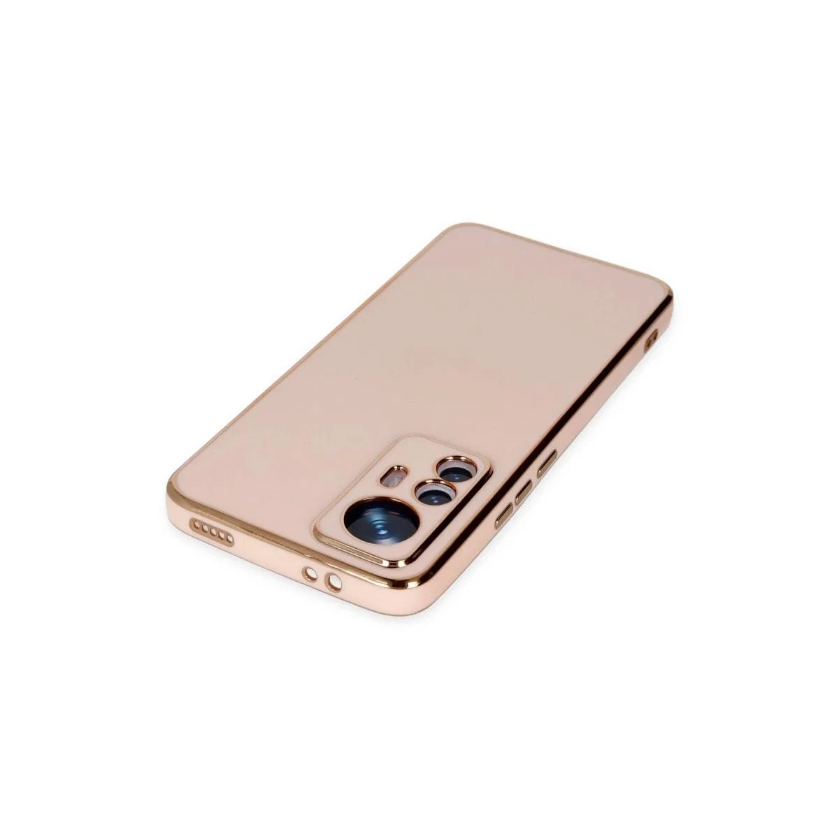Xiaomi Mi 12t Pro Kılıf Volet Silikon - Pembe görsel 4