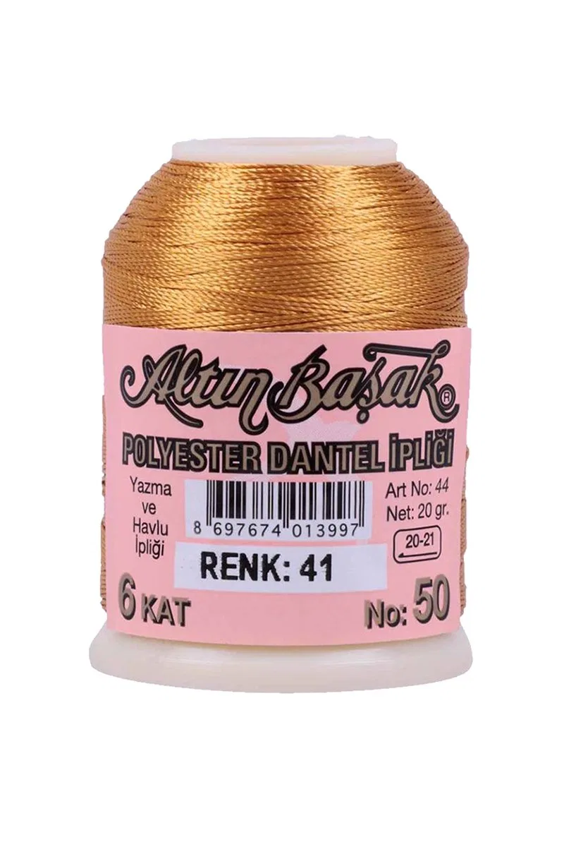 3 Adet Altınbaşak Oya ve Dantel İpi 20 gr - Royaleks - No: 041 görsel 3