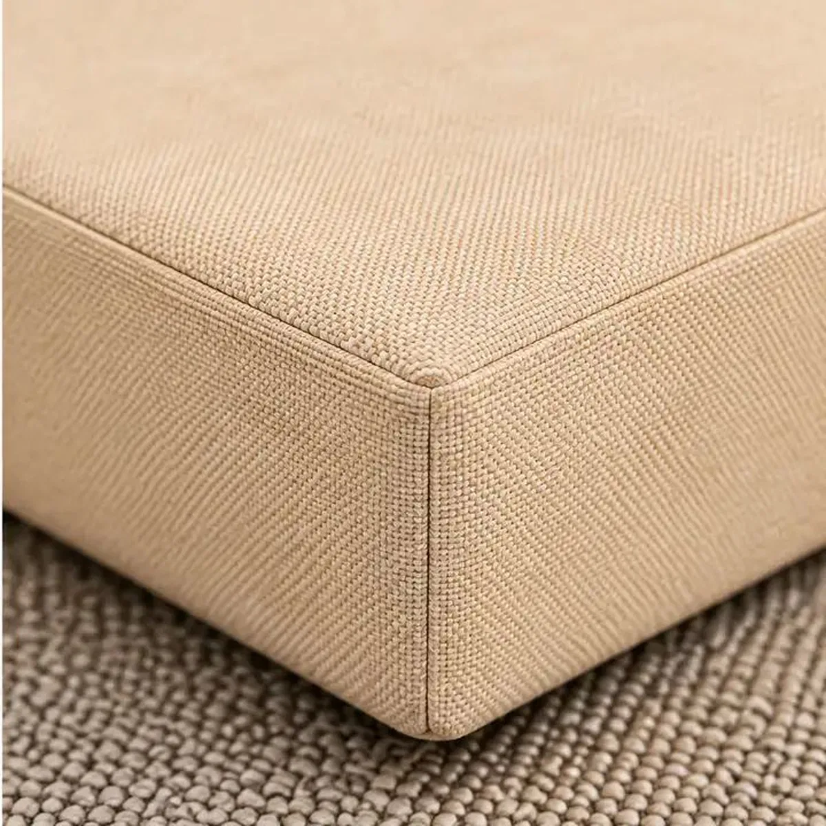 Kedi Köpek Yatağı Kare Blok Minder · 50 × 50 × 7 cm · Krem görsel 2