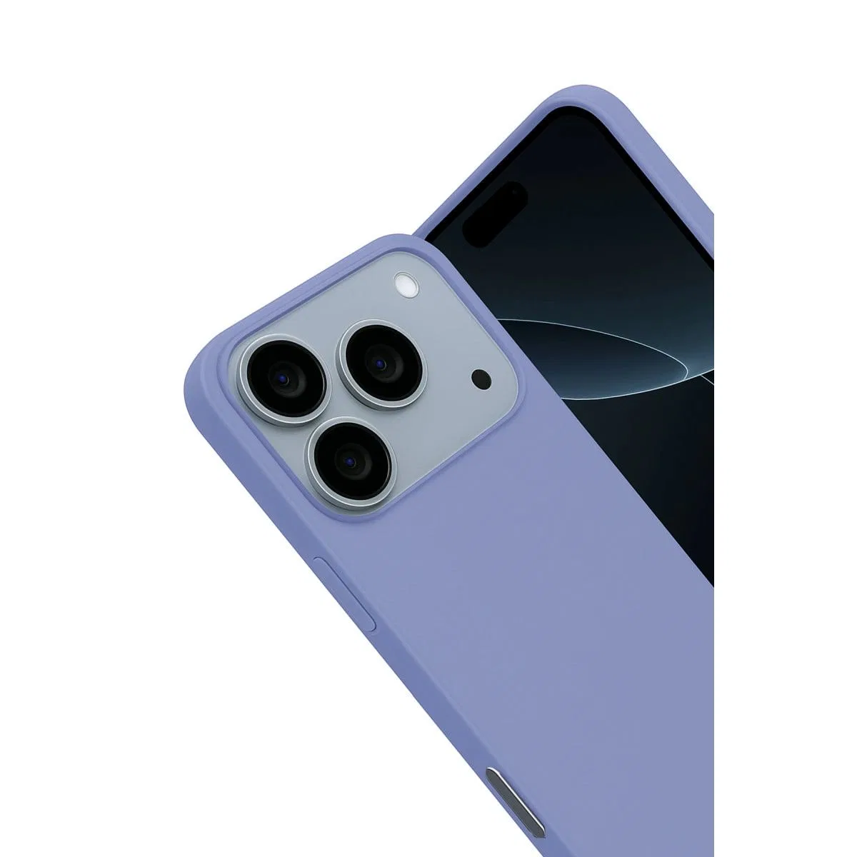 Apple İphone 17 Pro Max Nano İçi Kadife Silikon - Lila görsel 3