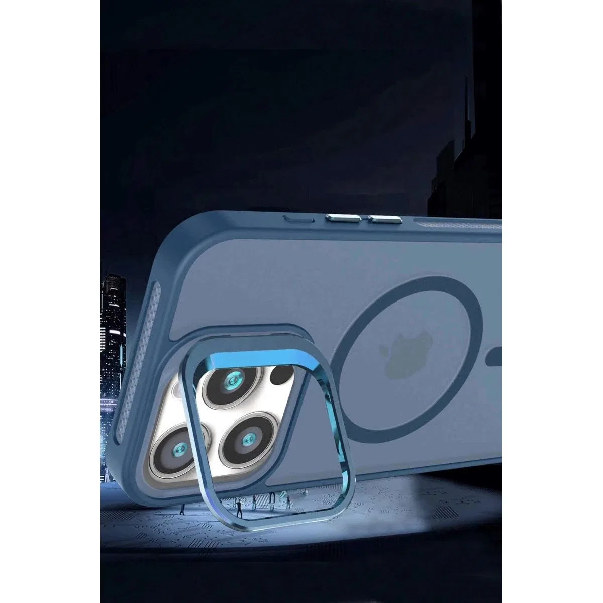Joko Apple İphone 16 Plus Flet Lens Magsafe Kapak - Siyah görsel 5
