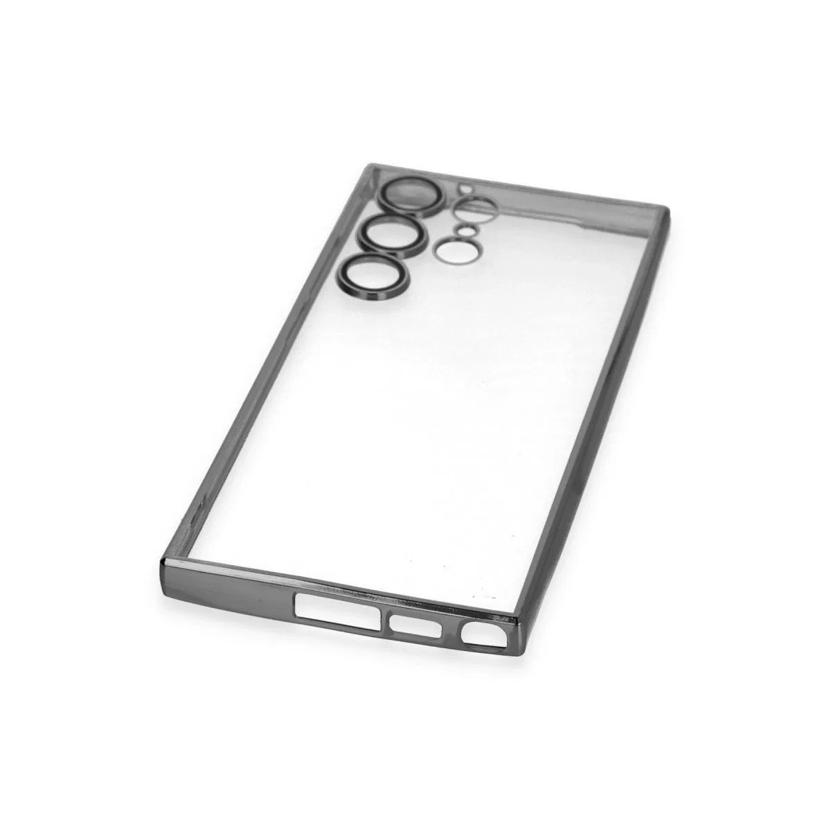Samsung Galaxy S23 Ultra Kılıf Razer Lensli Silikon - Siyah görsel 5