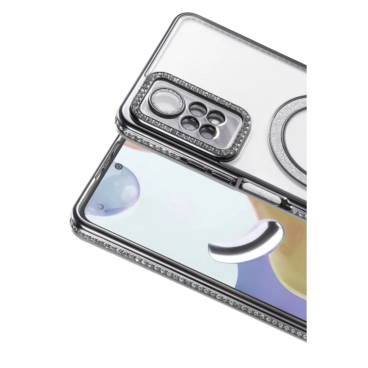 Xiaomi Redmi Note 12 Pro 4g Joke Simli Magneticsafe Kılıf - Siyah görsel 2