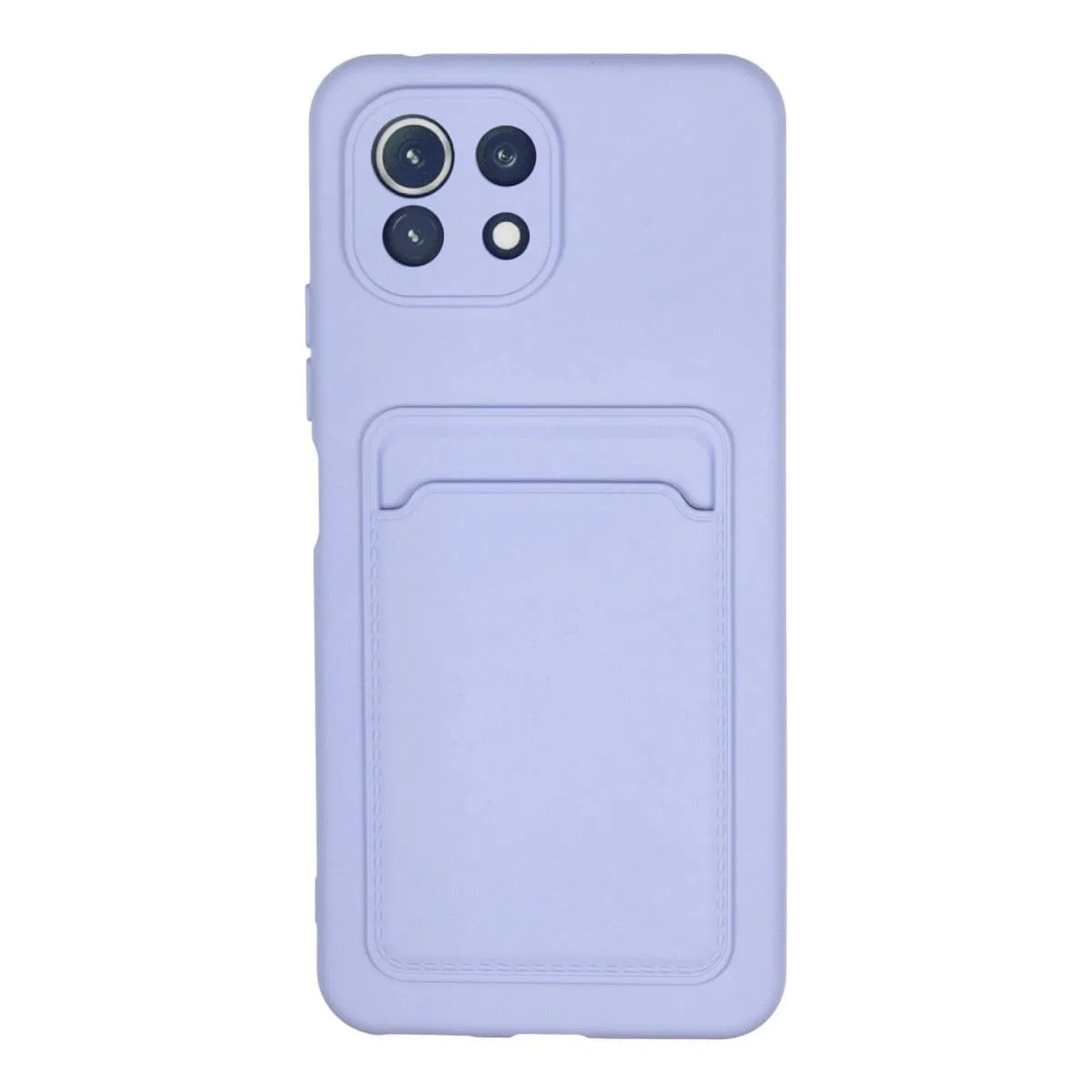 Xiaomi Mi 11 Kılıf Kelvin Kartvizitli Silikon - Lila