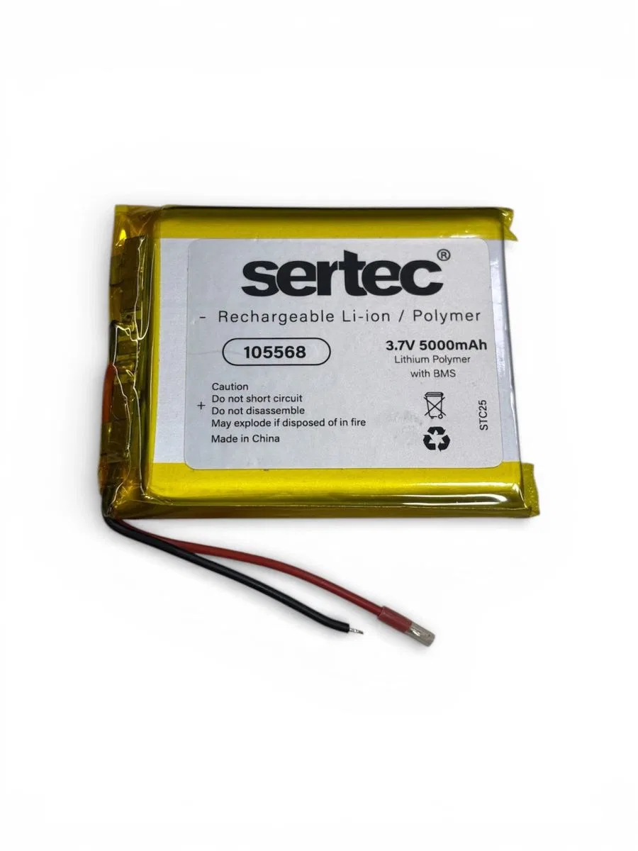 Sertec 105568 3. 7v 5000 Mah Li-polymer Pil (devreli/1. 5a)