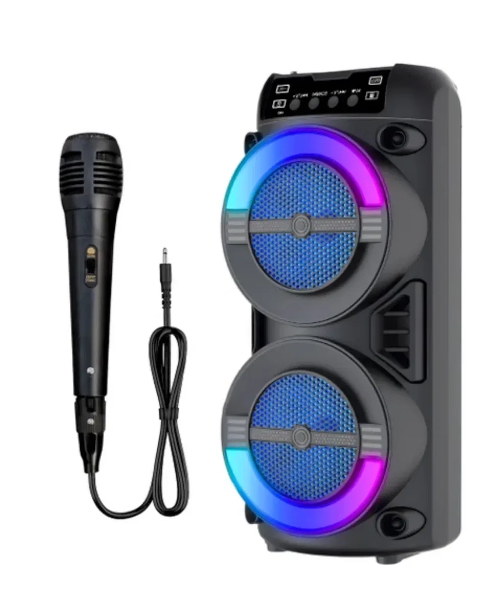 LED Işıklı Kablosuz Bluetooth Hoparlör USB TF Kart Destekli görsel 3