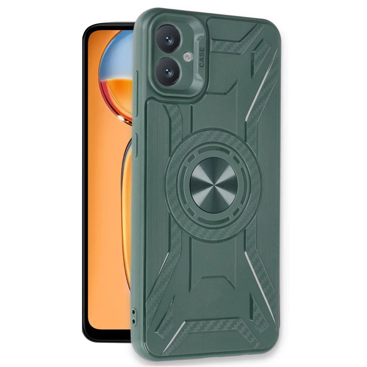 Samsung Galaxy A05 Kılıf Lincoln Silikon - Koyu Yeşil görsel 2