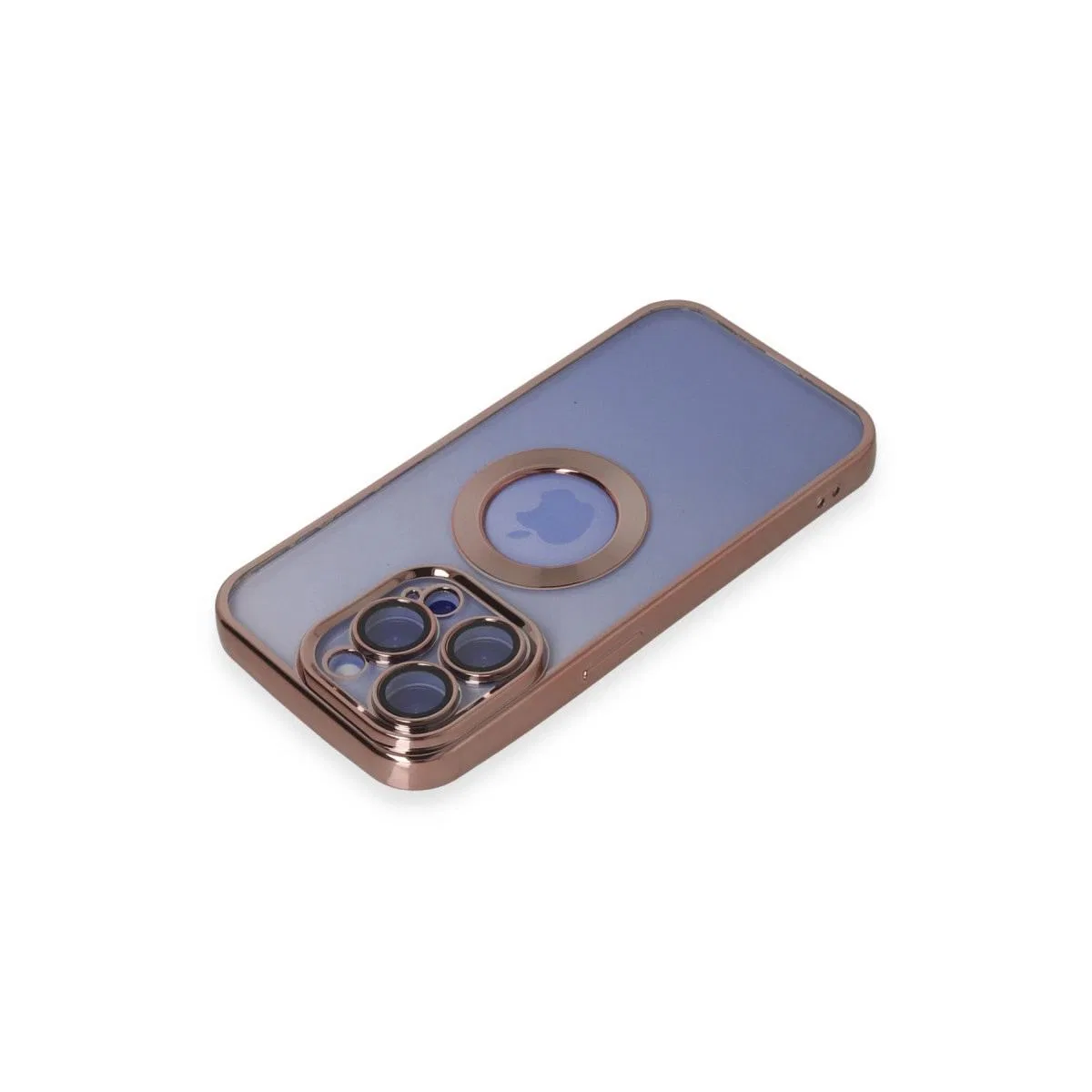 Apple İphone 15 Pro Max Kılıf Slot Silikon - Rose Gold görsel 3