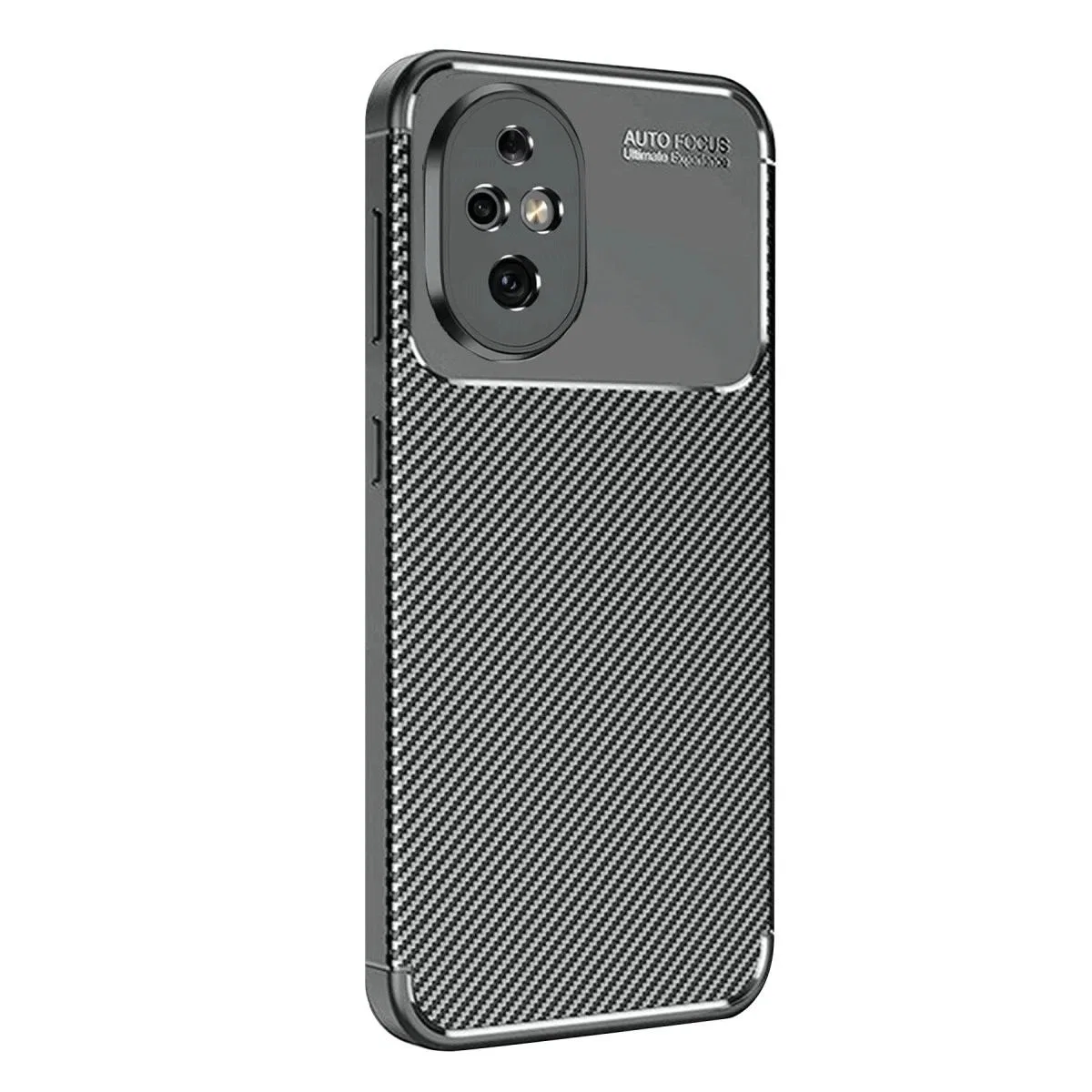 Honor 200 Kılıf Auto Focus Karbon Kapak - Siyah görsel 3