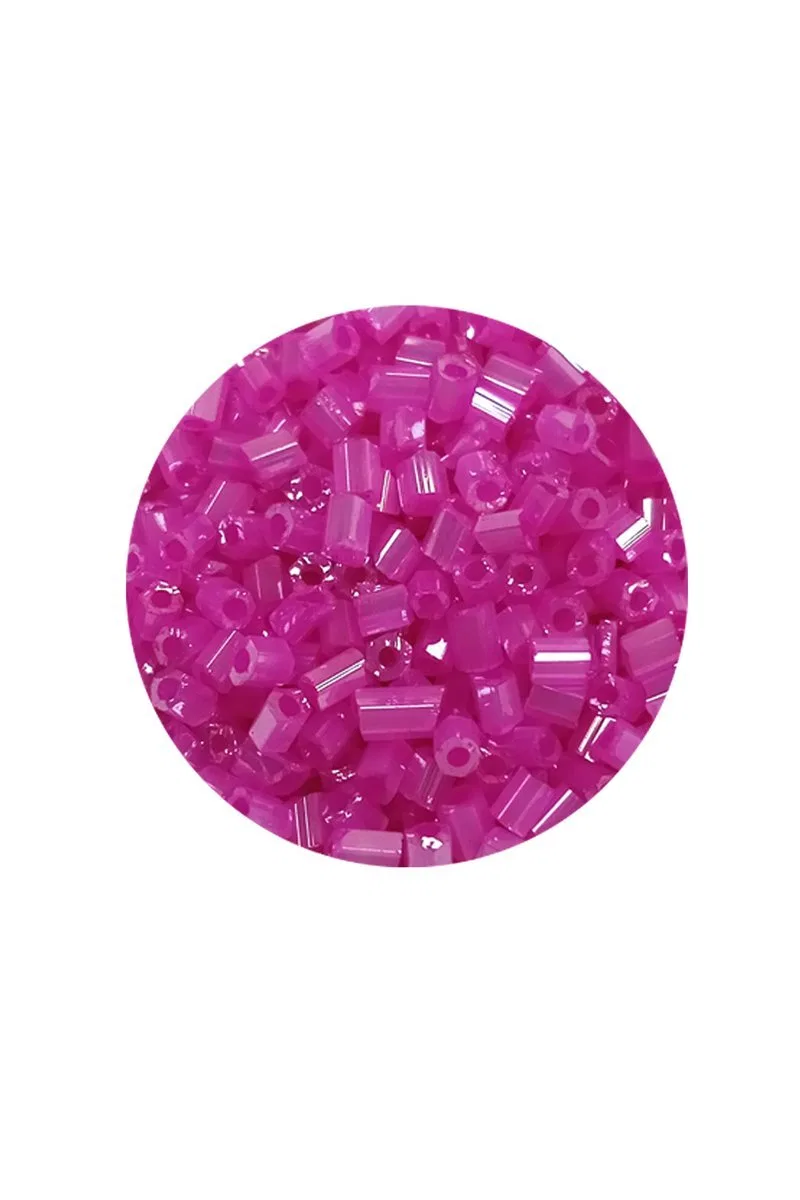 Kesme Cam Boncuk 2mm - 20 Gram - Şeffaf Fuşya -BNC315 görsel 2