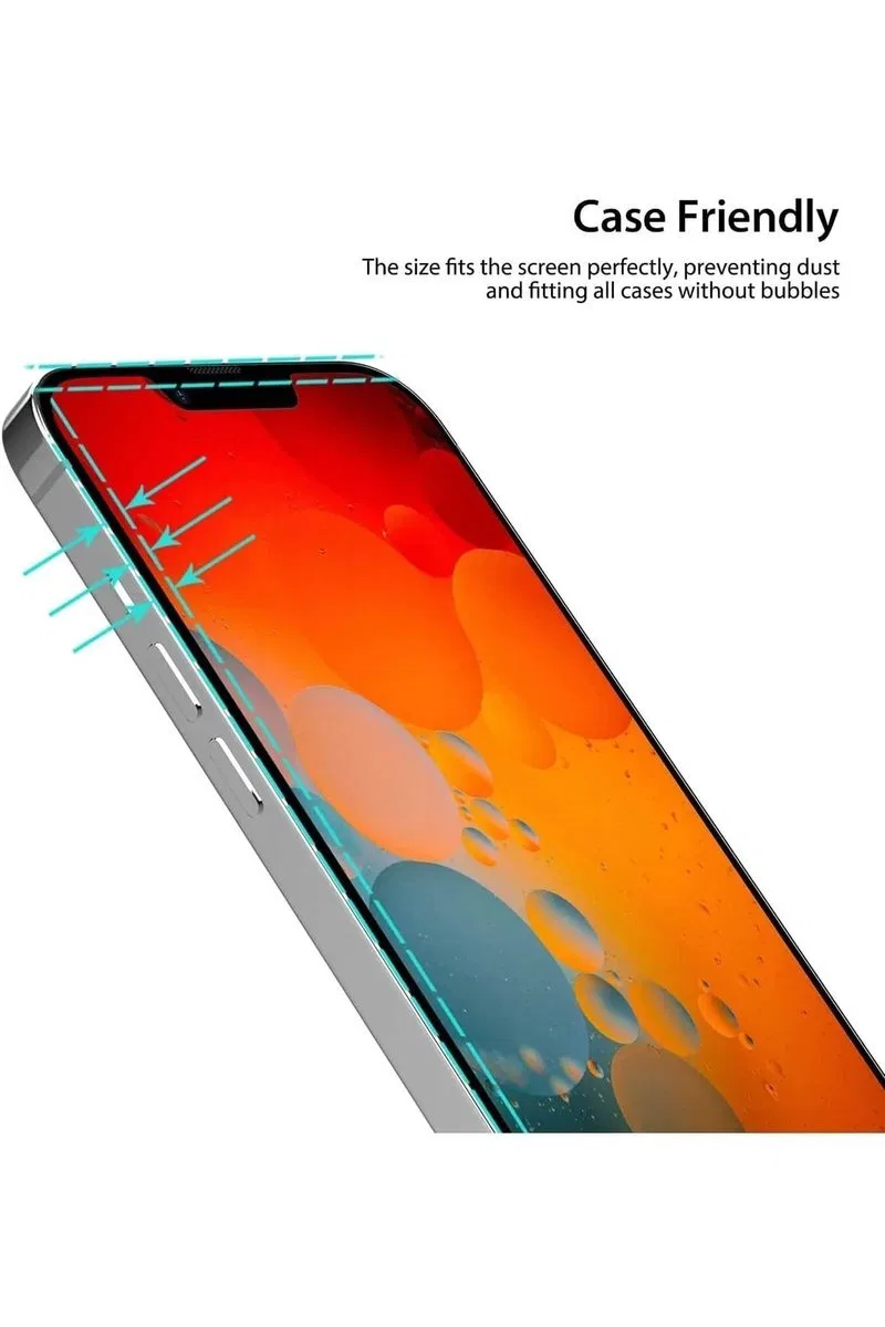 Iphone 14 Pro Max Uyumlu Hayalet Ekran Gizli Tam Kaplayan Kırılmaz Cam Seramik Ekran Koruyucu Film görsel 4