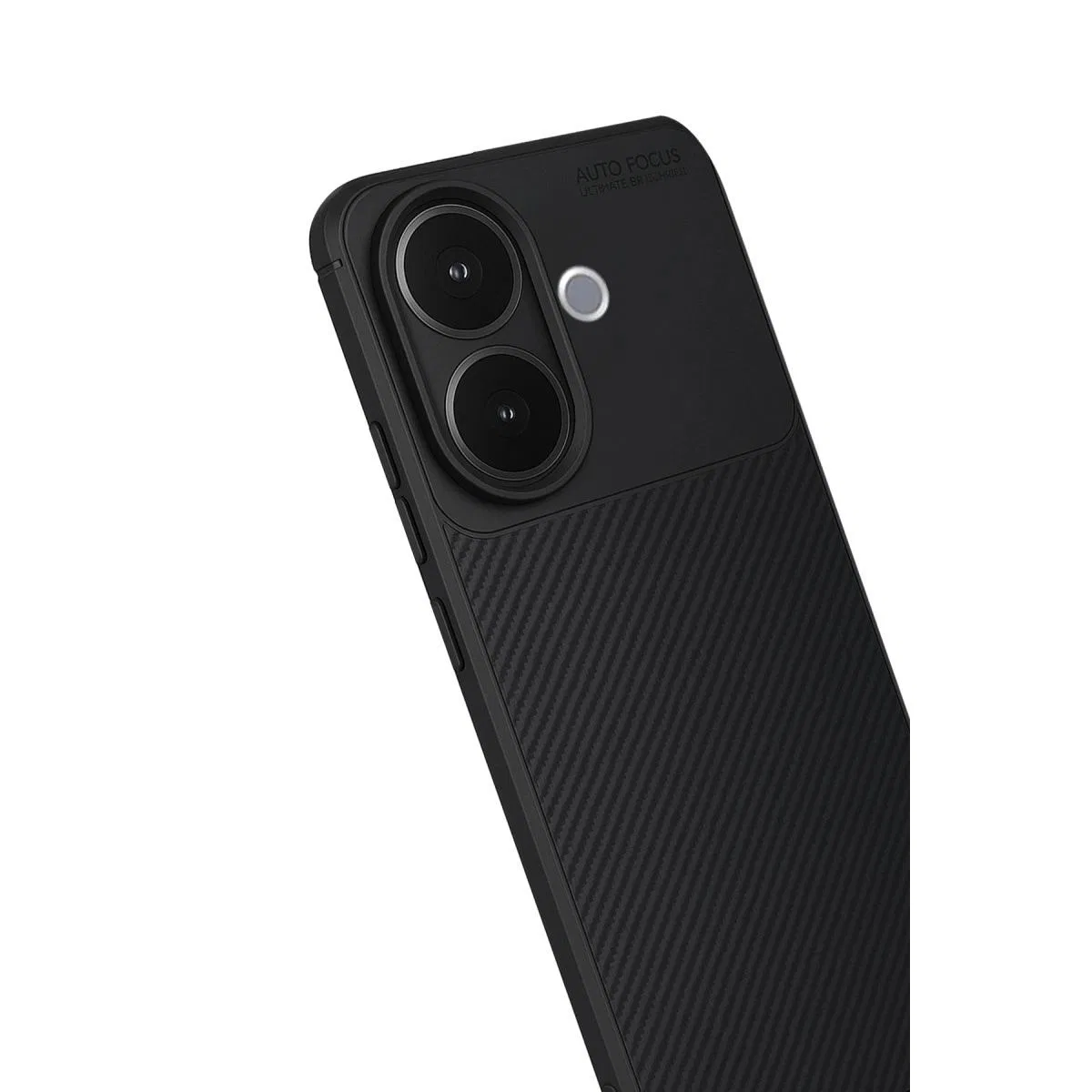 Vivo V60 Lite Auto Focus Karbon Kapak - Siyah görsel 2