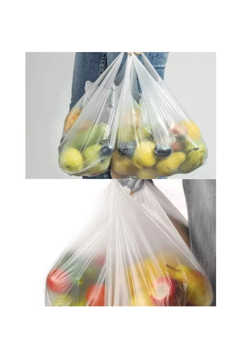 Şeffaf Atlet Poşet Küçük Boy 24x43 cm 1 Paket Takriben 300 Adet görsel 3