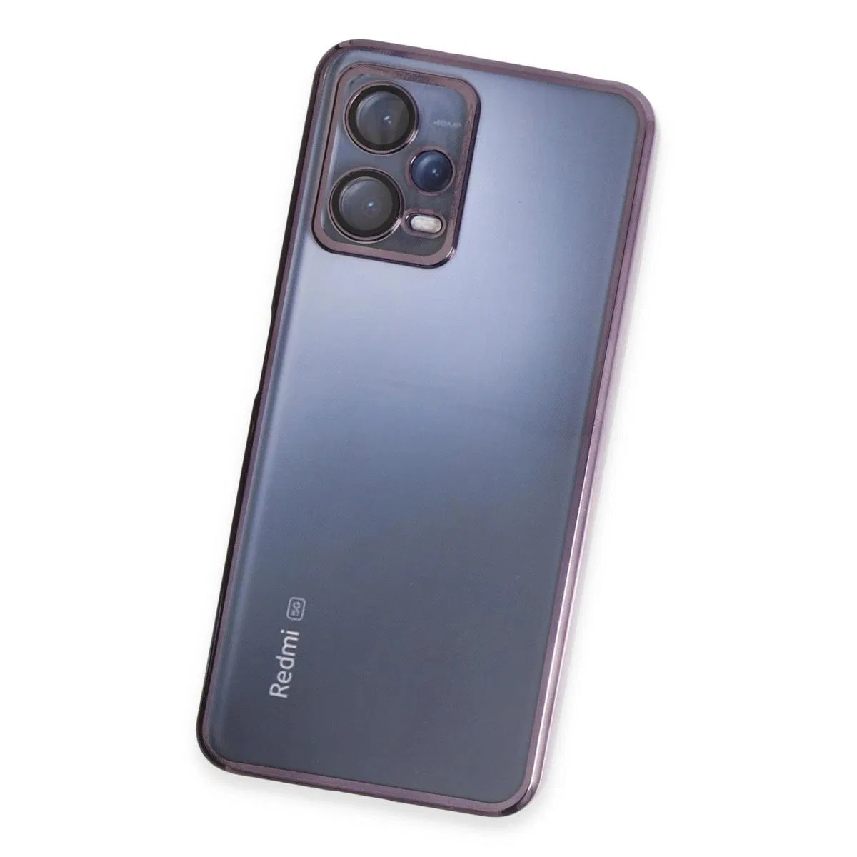 Xiaomi Redmi Note 12 5g Kılıf Razer Lensli Silikon - Mor görsel 3