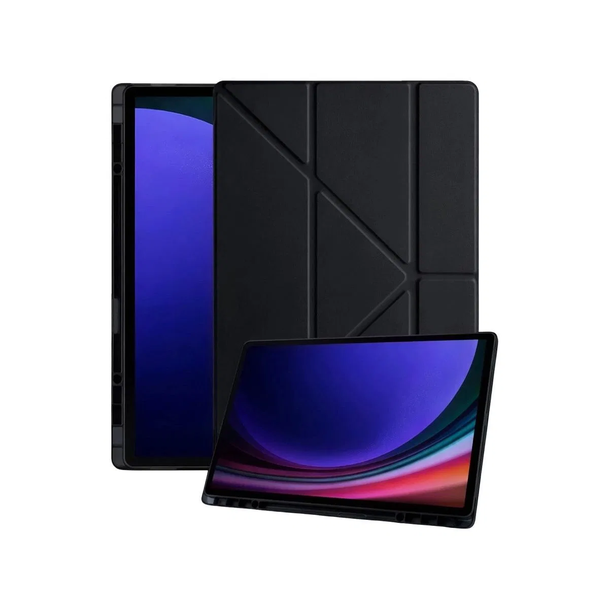 Samsung Galaxy Tab A11 Kalemlikli Mars Tablet Kılıfı - Siyah