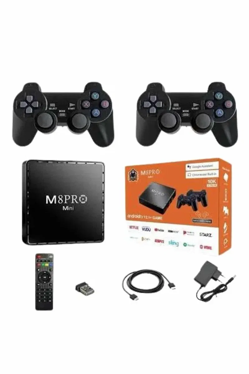 10K Ultra Hd Video Oyun Konsolu Android Tv Box 2. 4g Game Stick
