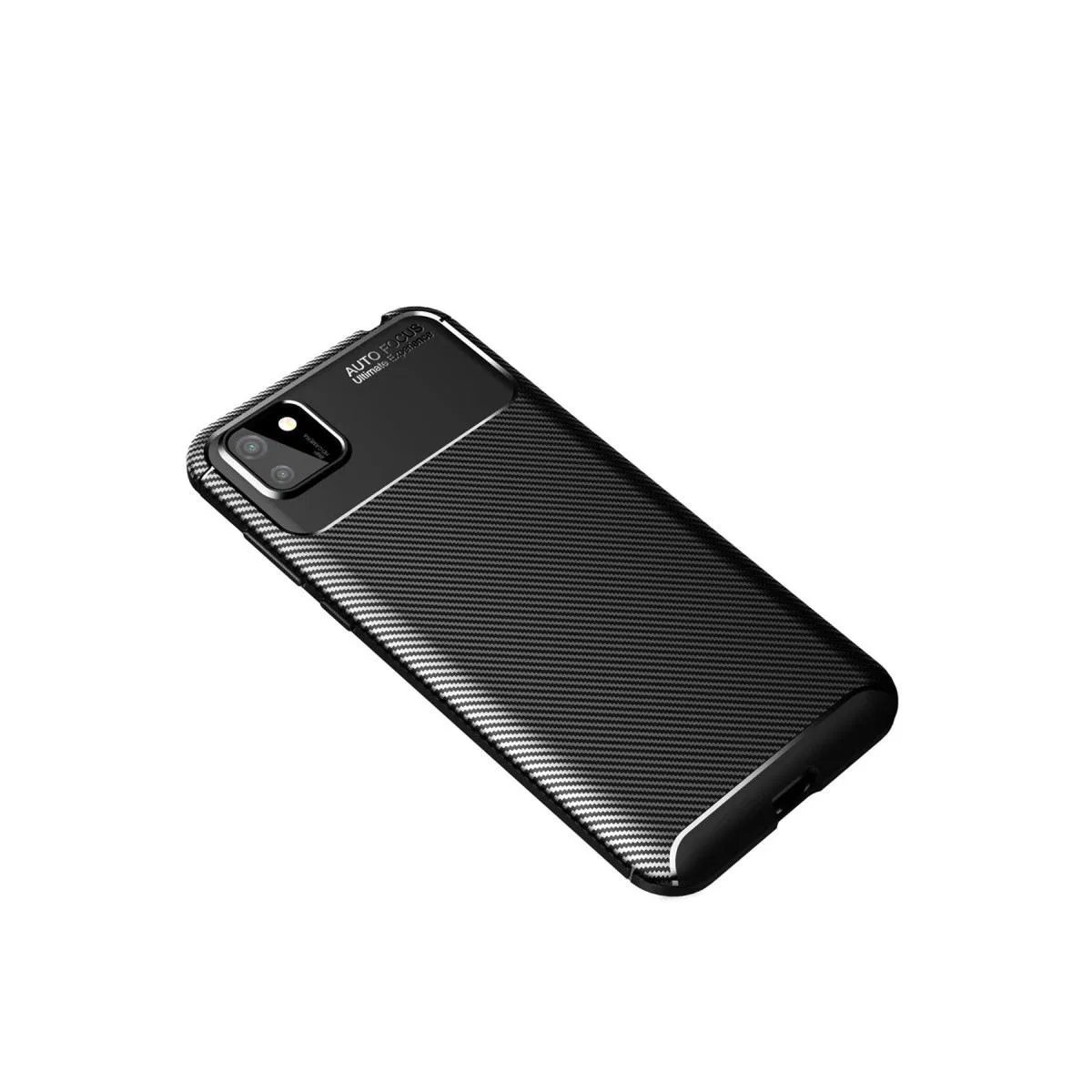 Huawei Y5p Kılıf Auto Focus Karbon Kapak - Siyah görsel 2