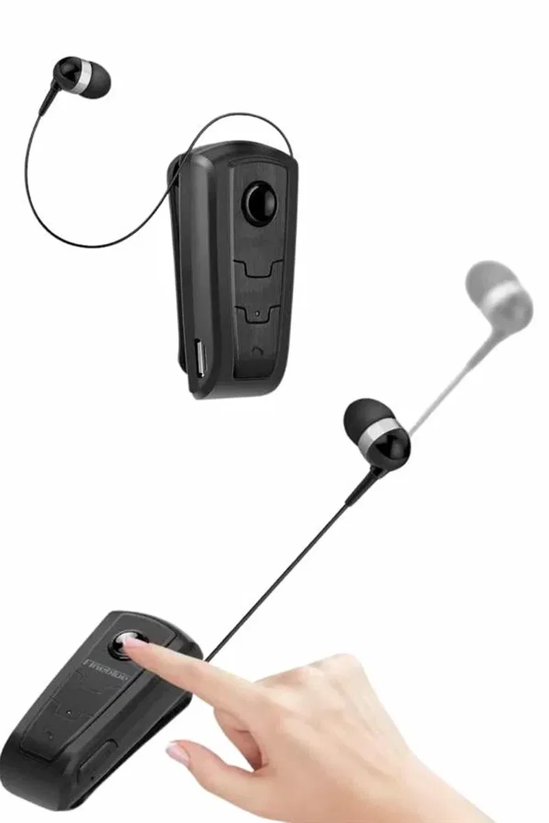 Makaralı Bluetooth Kulakiçi Yaka Kulaklığı Kablosuz Kulaklık görsel 5