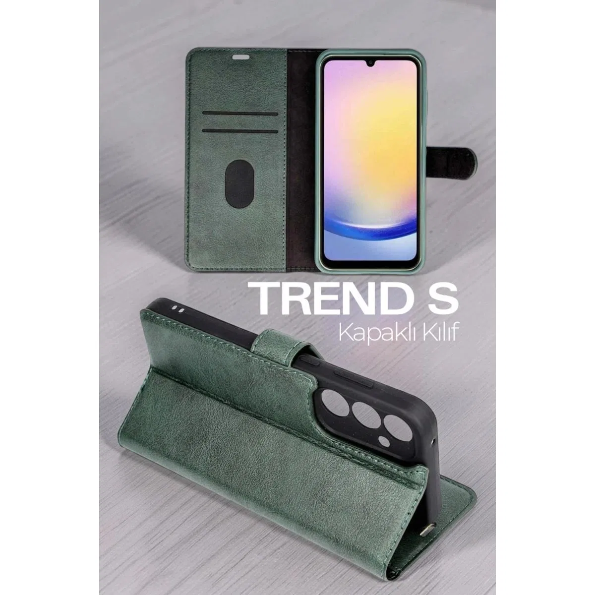 Xiaomi Mi 17t Pro Trend S Plus Kapaklı Kılıf - Taba görsel 2