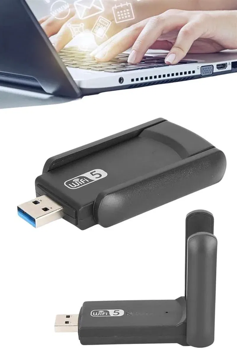 Wifi Adaptörü Bt5. 0 Wifi 2'si Bir Arada Çift Bantlı Çift Anten görsel 4