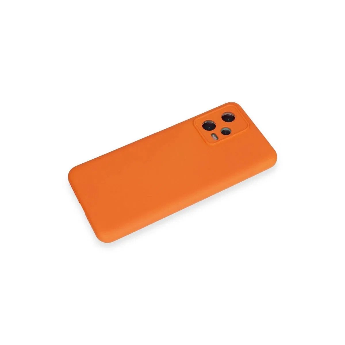 Xiaomi Redmi Note 12 5g Kılıf Nano İçi Kadife Silikon - Turuncu görsel 4