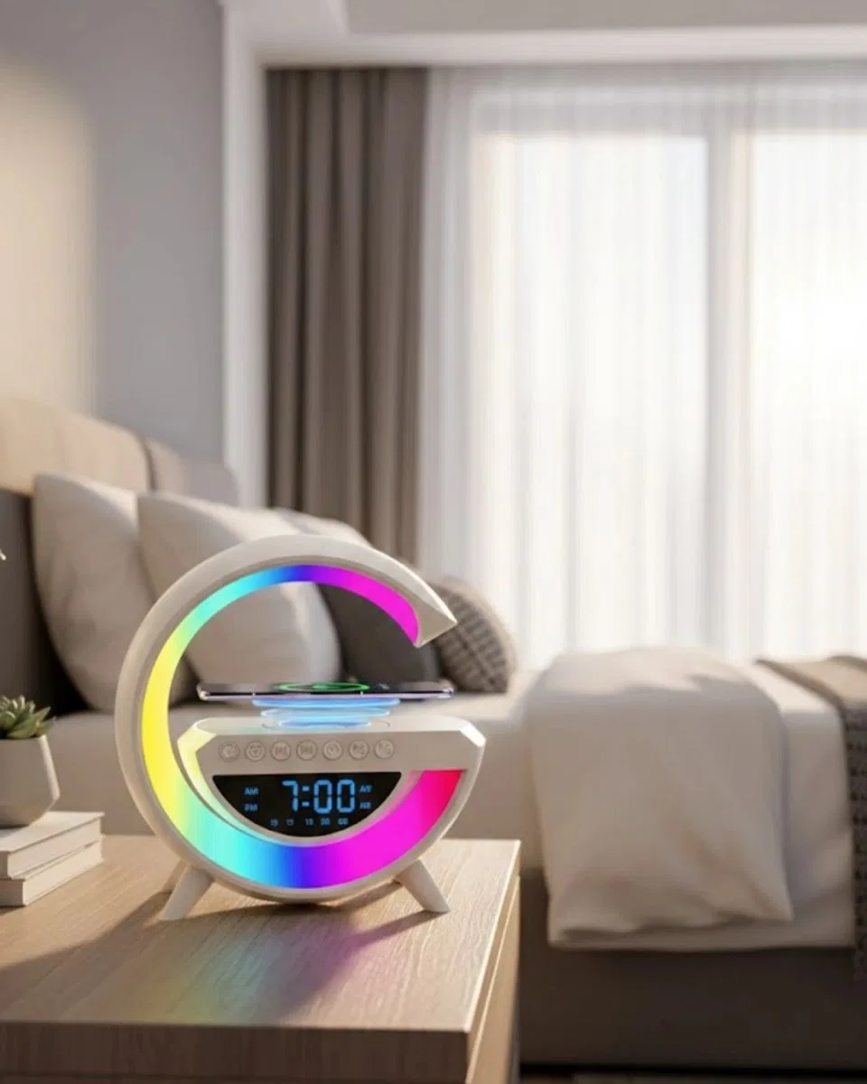 Kablosuz Bluetooth Hoparlör Rgb Aydınlatmalı Çoklu Medya Destekli
