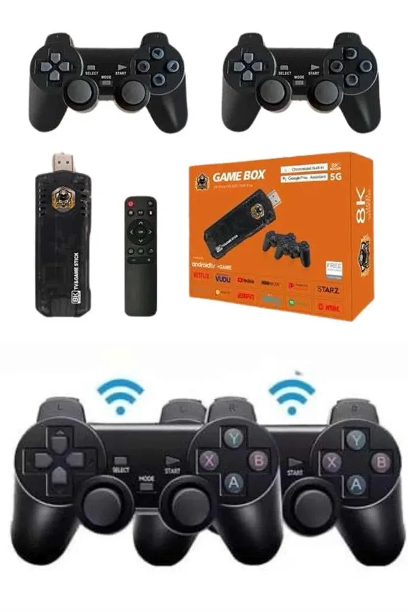 Game Box Android Tv 36500 Oyunlu Atari 5g 8k HDR Ultra HD 64 GB görsel 4