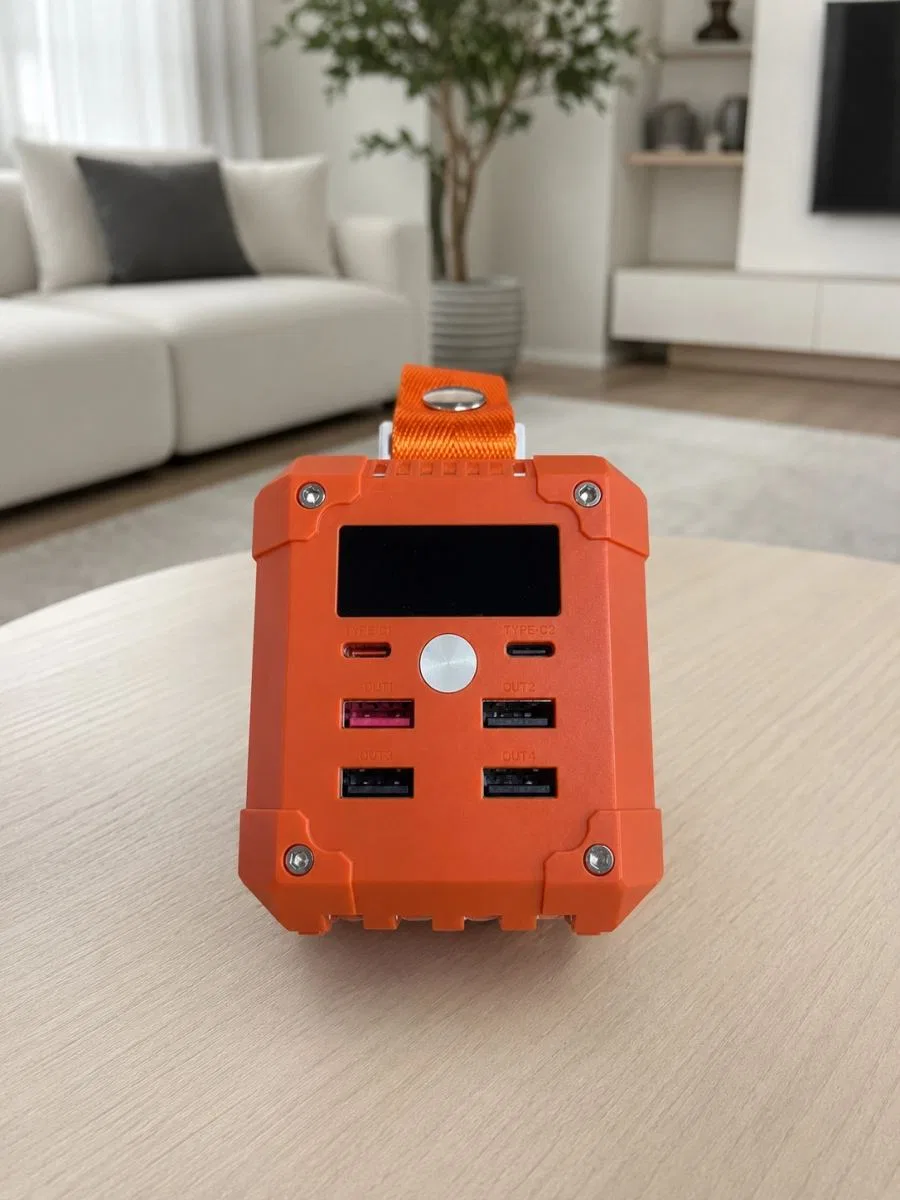 Kamp Ve Seyahat İçin 60000 Mah Powerbank 22. 5w Hızlı Şarj Acil Durum Işıklı Taşıma Saplı 4 Entegre Kablolu görsel 5