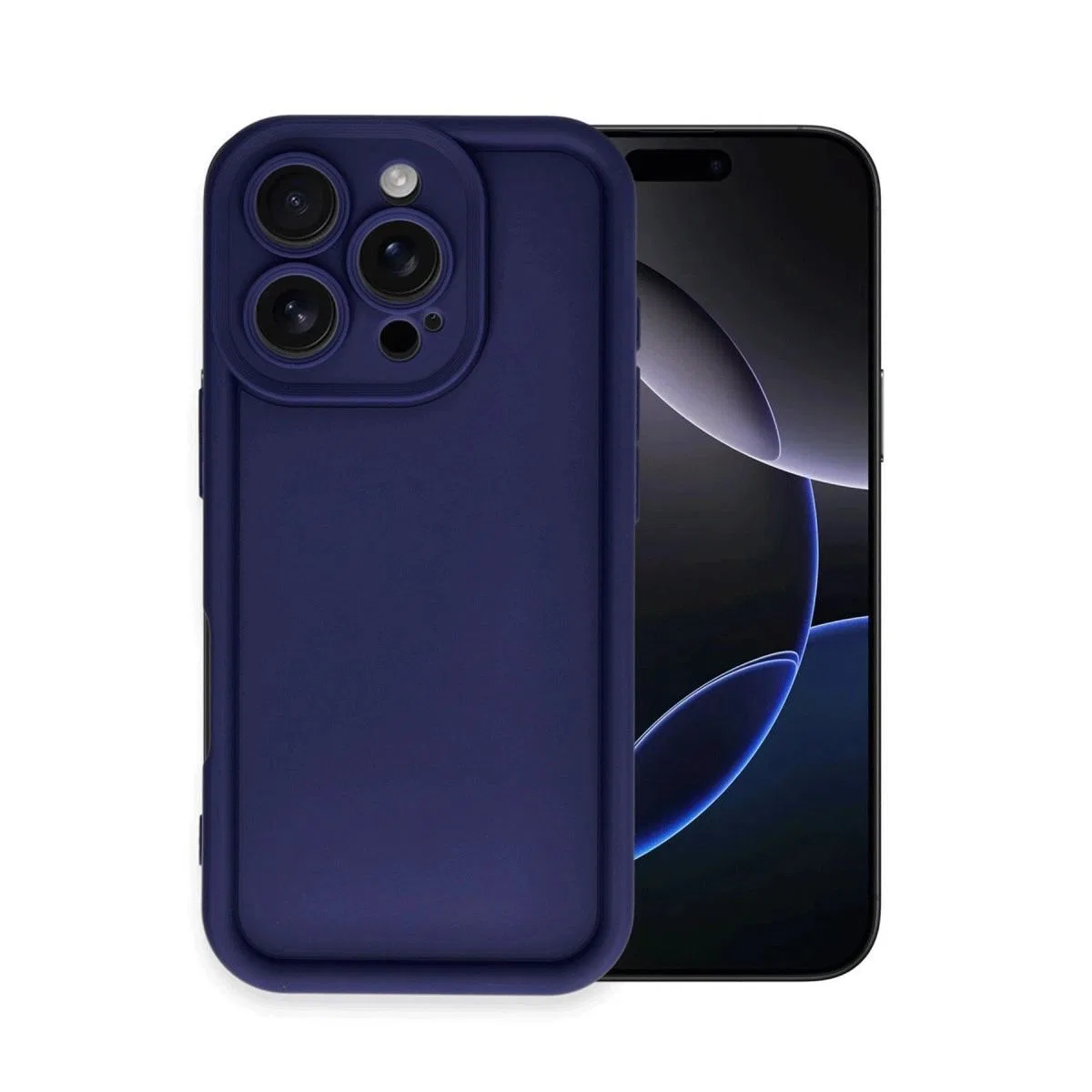 Apple İphone 16 Pro Max Kılıf Viera Silikon - Lacivert görsel 5