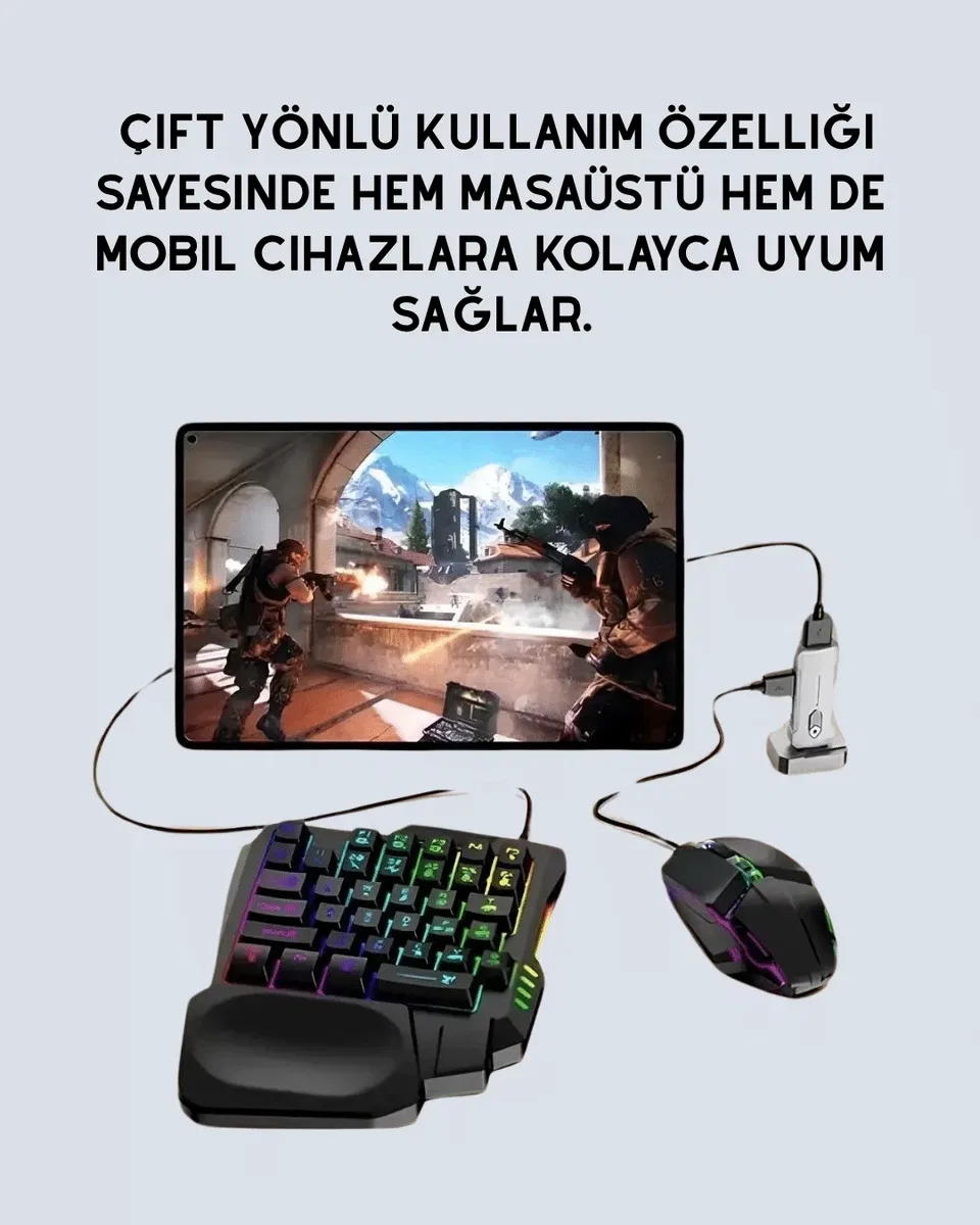 Kablosuz Mobil Oyun Kiti – 5 Parça Tam Set görsel 4