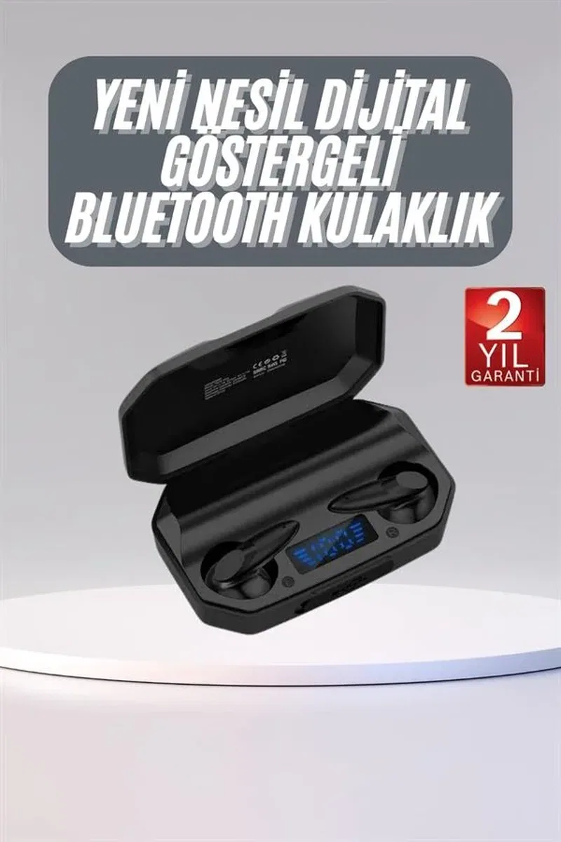 Rgb Işıklı Çift Mikrofonlu Siyah Profesyonel Oyuncu Kulaklığı Kablosuz Kulakiçi görsel 2
