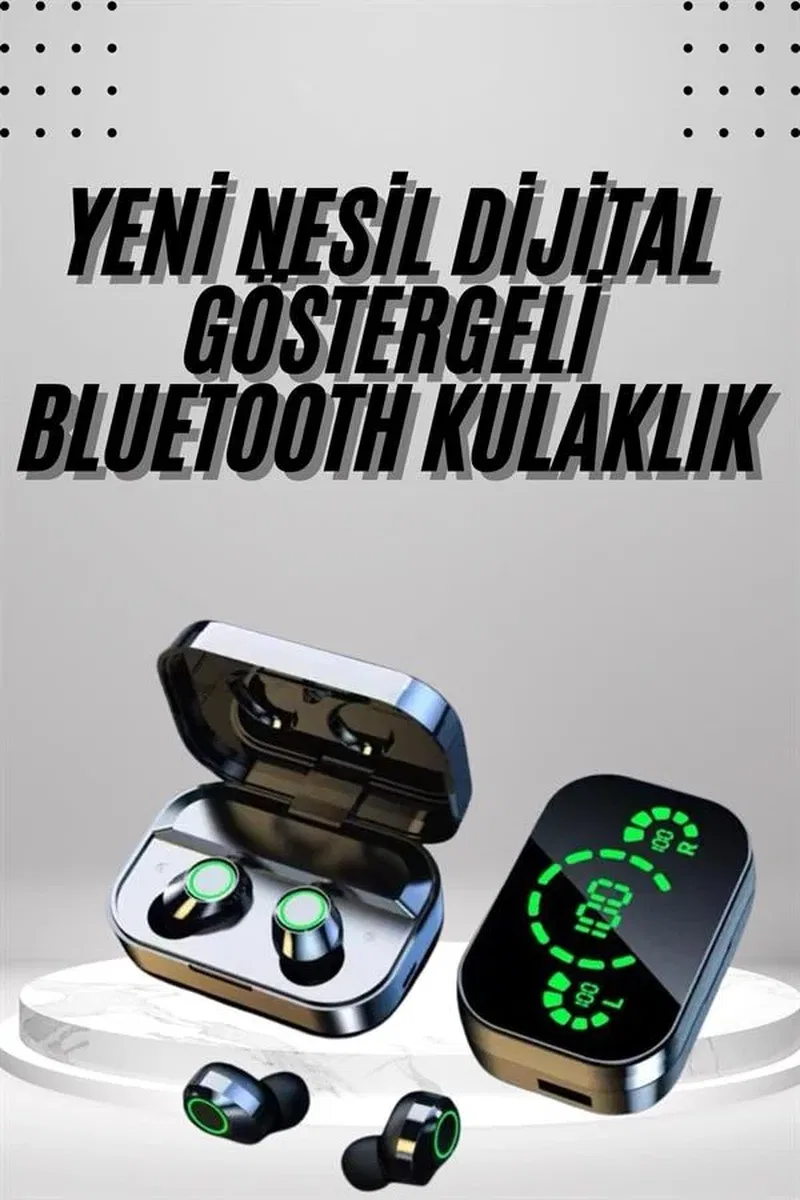2025 Model Bluetooth Kulaklık Telefon Şarj Edebilen Çağrı Cevaplama Dijital Göstergeli görsel 2