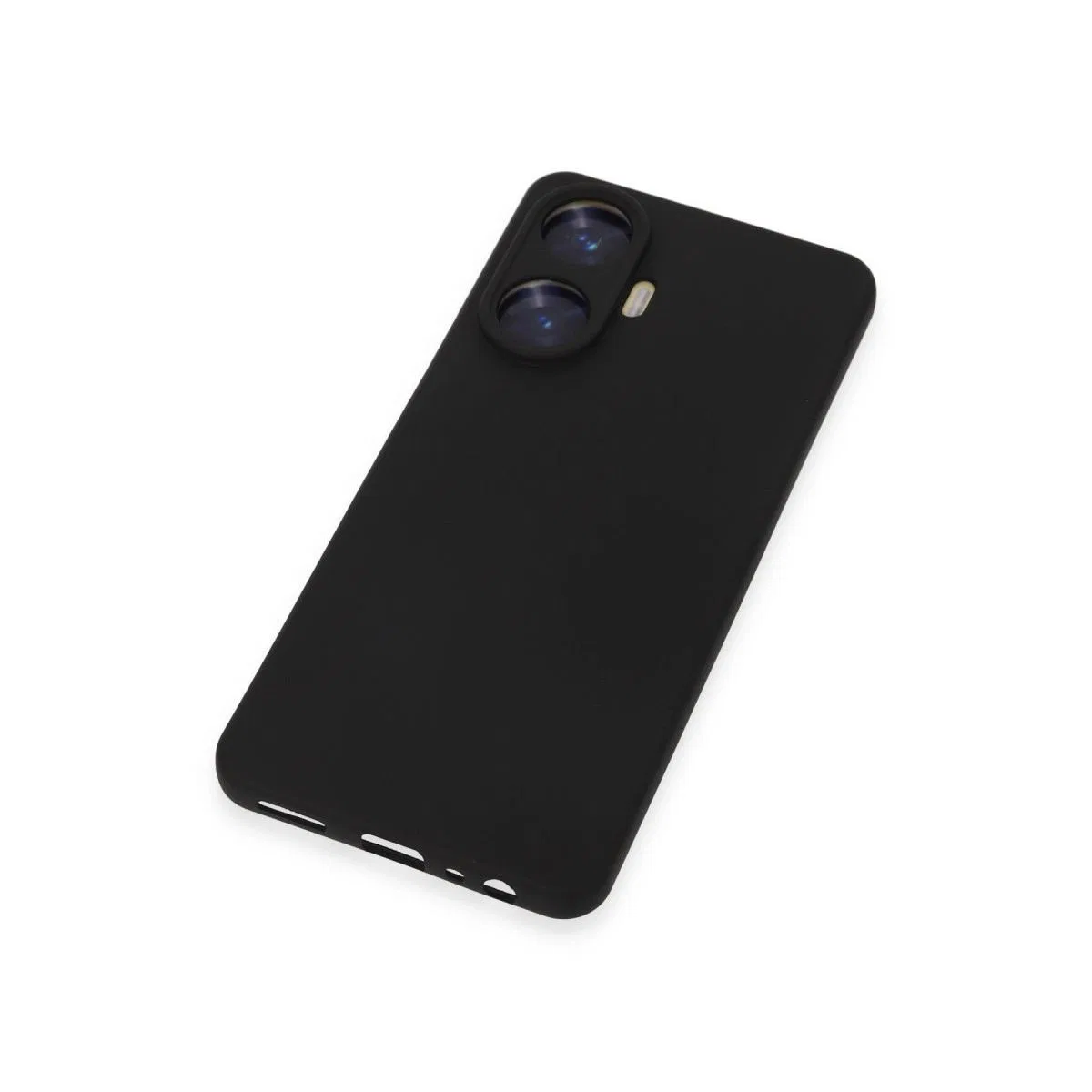 Realme C55 Kılıf Nano İçi Kadife Silikon - Siyah görsel 2