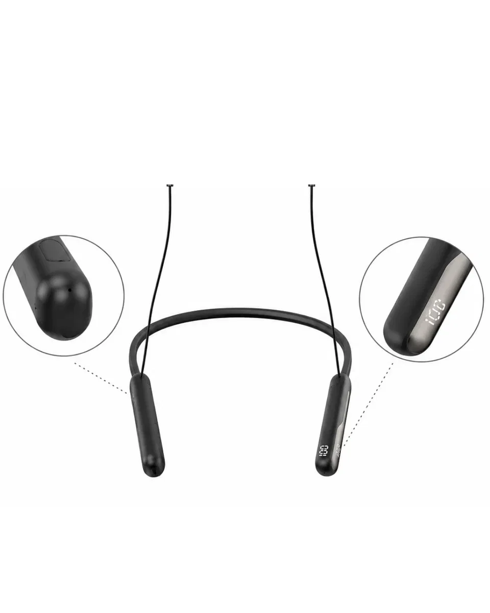 Extra Bass Kablosuz Kulaklık Uzun Bataryalı Neckband Tasarım görsel 5