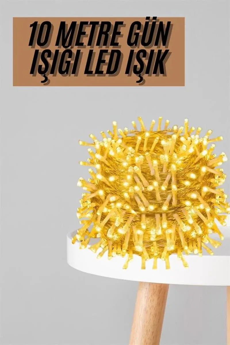 Fişli 10 Metre Günışığı Led Işık 3 Aydınlatma Modlu Dekoratif Ortam Aydınlatması görsel 2