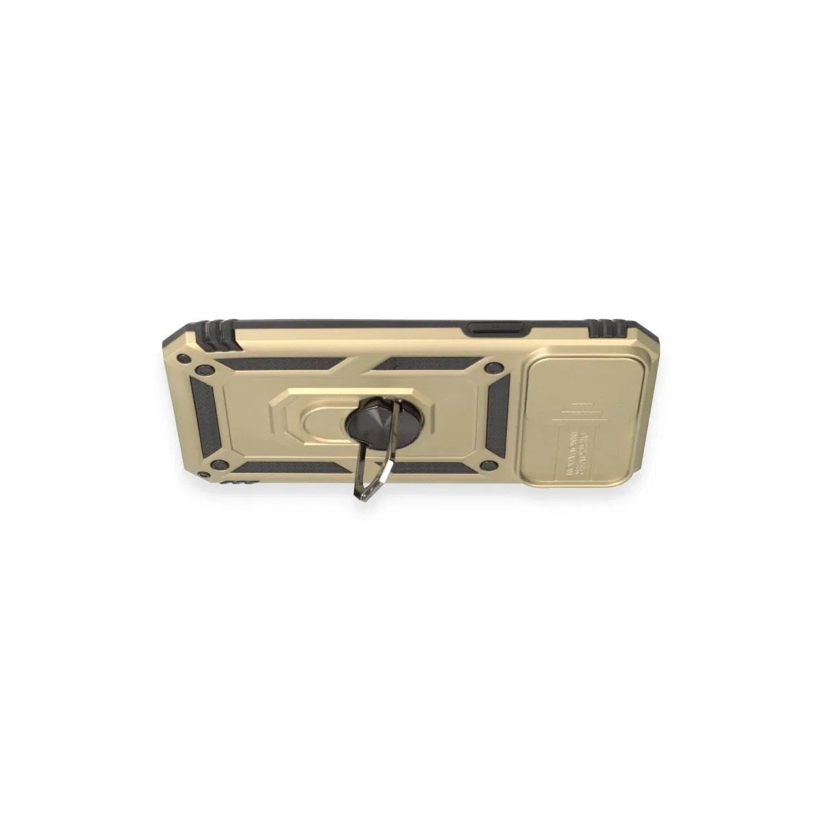 Apple İphone 12 Pro Max Kılıf Pars Lens Yüzüklü Silikon - Gold görsel 3