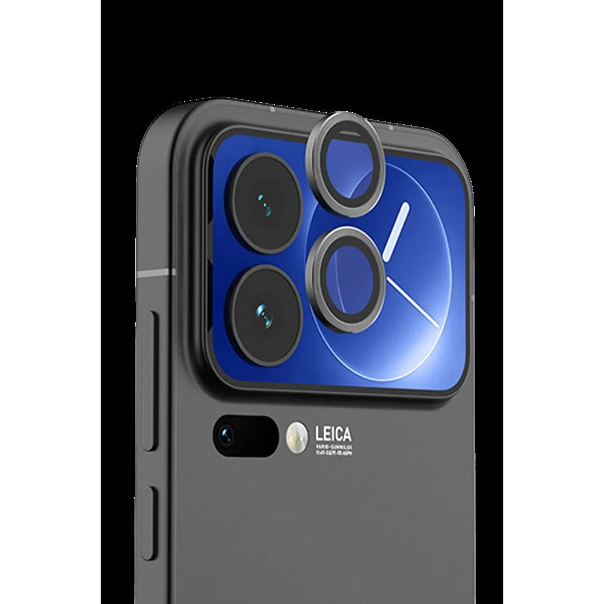 Newface Xiaomi Mi 17 Pro Raze Metal Kamera Lens - Siyah görsel 2