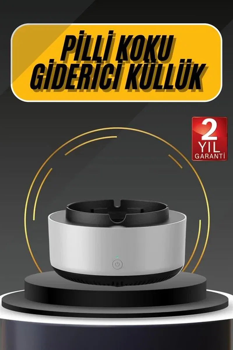 Kül Tablası Hava Temizleyici Araç Akıllı Küllük Duman Temizleyici görsel 2